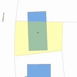 42 Chesley Rd, Newton MA  02459-1938 plot plan