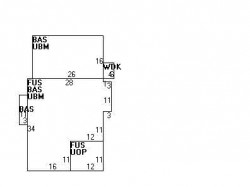 32 Fern St, Newton MA  02466-2207 floor plan
