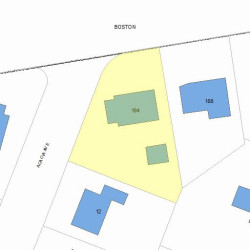 194 Beacon St, Newton MA 02459 plot plan
