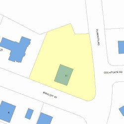 11 Endicott St, Newton MA 02461-1011 plot plan