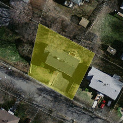 45 Whittemore Rd, Newton MA 02458-2105 aerial view