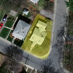 88 Adams Ave, Newton MA  02465-1063 aerial view