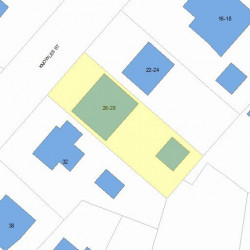 28 Knowles St, Newton MA 02459-2206 plot plan
