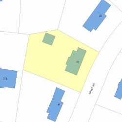 33 Risley Rd, Newton MA  02465-2921 plot plan