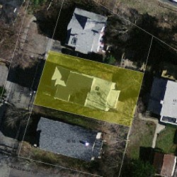 14 Russell Rd, Newton MA 02458-1721 aerial view