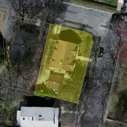 68 Woodbine St, Newton MA 02466-1806 aerial view