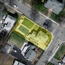 131 Melrose St, Newton MA  02466-1109 aerial view