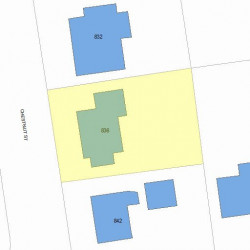 836 Chestnut St, Newton MA 02468-2318 plot plan