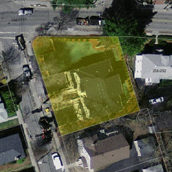 62 Withington Rd, Newton MA  02460-2040 aerial view