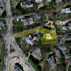 166 Chestnut St, Newton MA 02465-2711 aerial view