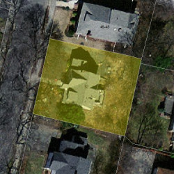 52 Milo St, Newton MA 02465-1012 aerial view