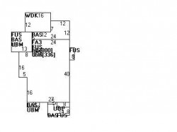 14 Hollis St, Newton MA  02458-2010 floor plan