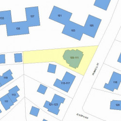 109 Farwell St, Newton MA 02460-1068 plot plan