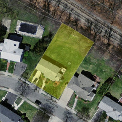 36 Stanley Rd, Newton MA  02468-2338 aerial view