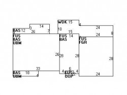 36 Bernard St, Newton MA  02461-1904 floor plan