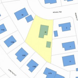 48 Indiana Ter, Newton MA 02464-1337 plot plan