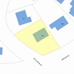 159 Commonwealth Ave, Newton MA  02459 plot plan
