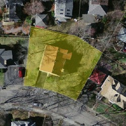 83 Elgin St, Newton MA 02459-2046 aerial view