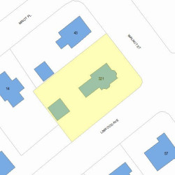 321 Linwood Ave, Newton MA 02460-1342 plot plan