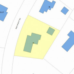 38 Beechcroft Rd, Newton MA 02458-2404 plot plan
