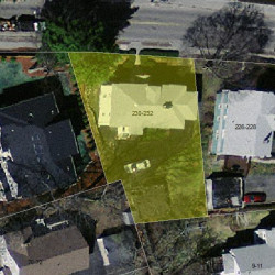 232 Cabot St, Newton MA 02460-2019 aerial view