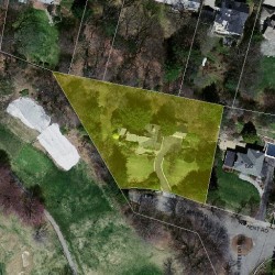 180 Kent Rd, Newton MA  02468-1108 aerial view