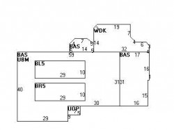 50 Fairhaven Rd, Newton MA 02459-3424 floor plan