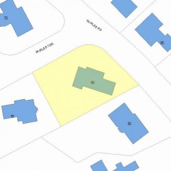 60 Fairlee Rd, Newton MA  02468-2036 plot plan