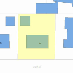60 Nathan Rd, Newton MA  02459-1105 plot plan