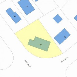 47 Agawam Rd, Newton MA  02468-1302 plot plan