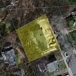 24 Burnside Rd, Newton MA  02461-1401 aerial view