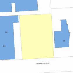 115 Washington Park, Newton MA  02460-1917 plot plan