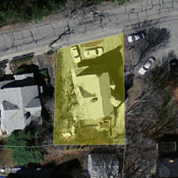 50 Bowers St, Newton MA 02460-1903 aerial view