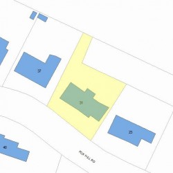 31 Fox Hill Rd, Newton MA 02459-3026 plot plan