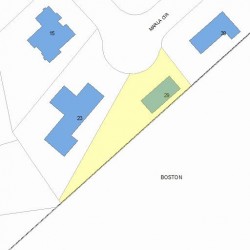29 Marla Cir, Newton MA  02459-3460 plot plan