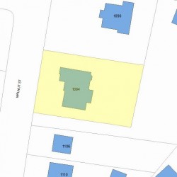 1094 Walnut St, Newton MA 02461-1264 plot plan