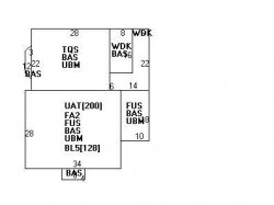 108 Ridge Ave, Newton MA  02459-2535 floor plan