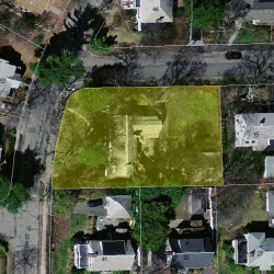 58 Morton St, Newton MA  02459-1010 aerial view