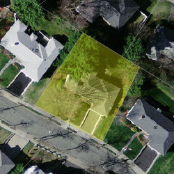 70 Deborah Rd, Newton MA 02459-2838 aerial view