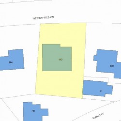 140 Newtonville Ave, Newton MA 02458-1830 plot plan