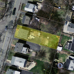 276 Cherry St, Newton MA  02465-1605 aerial view