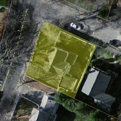 524 Parker St, Newton MA 02459-2975 aerial view