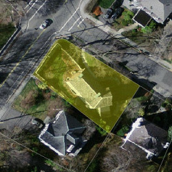 7 Hyde Ave, Newton MA  02458-2310 aerial view