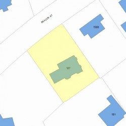 187 Pine Ridge Rd, Newton MA 02468-1510 plot plan