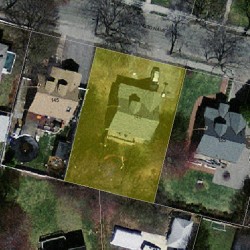 149 Washington Ave, Newton MA  02465-1061 aerial view