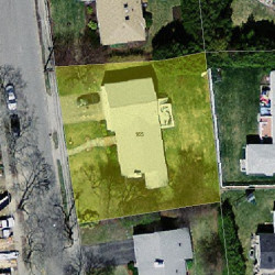 165 Evelyn Rd, Newton MA 02468-1034 aerial view