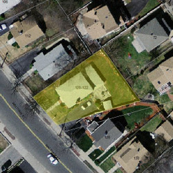 122 Waltham St, Newton MA 02465-1330 aerial view