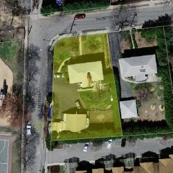 114 Thurston Rd, Newton MA 02464-1200 aerial view