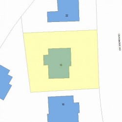 16 Cragmore Rd, Newton MA 02464-1009 plot plan
