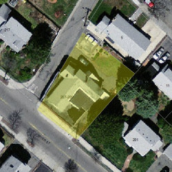 207 River St, Newton MA  02465-1431 aerial view